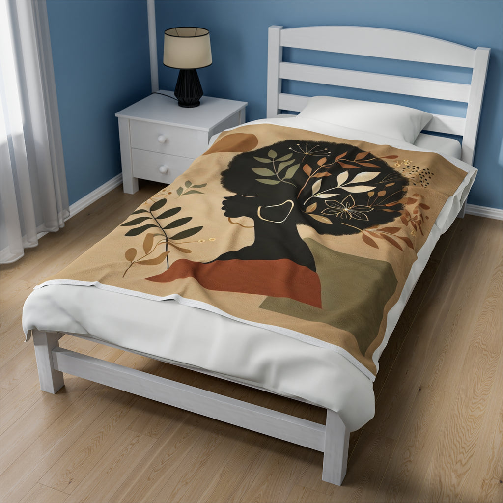 Boho Beauty Velveteen Plush Blanket