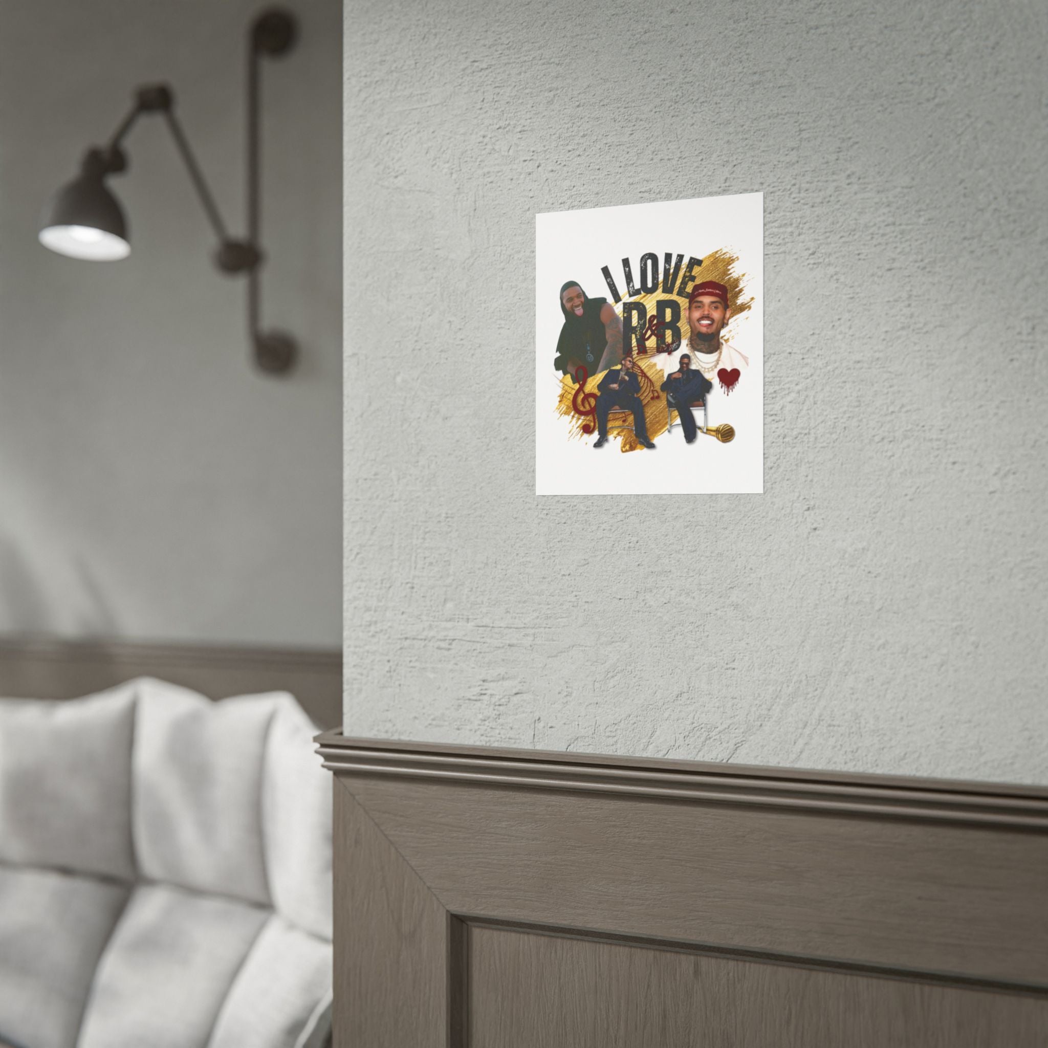 I Love R&B Rolled Poster