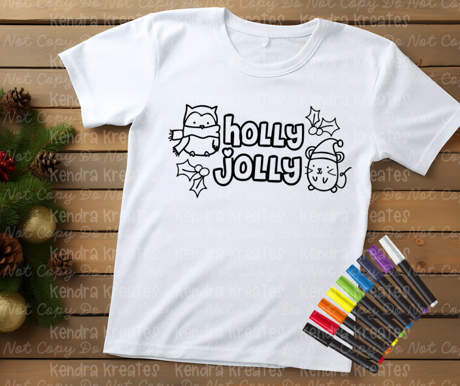 Christmas Coloring Tee