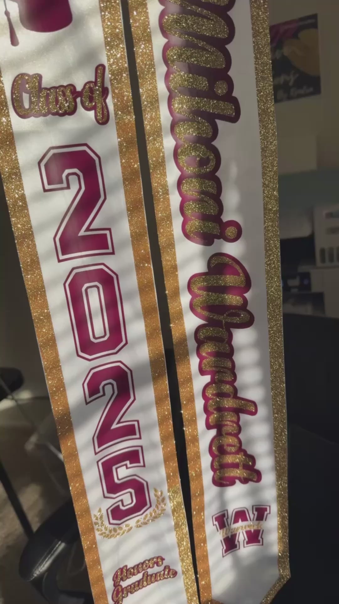 Custom Graduation Stole