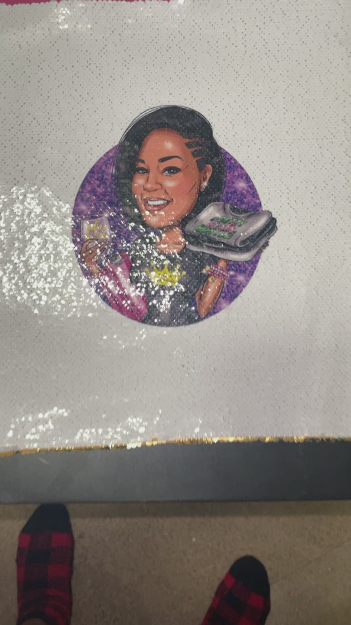 Personalized Sequin Pillow