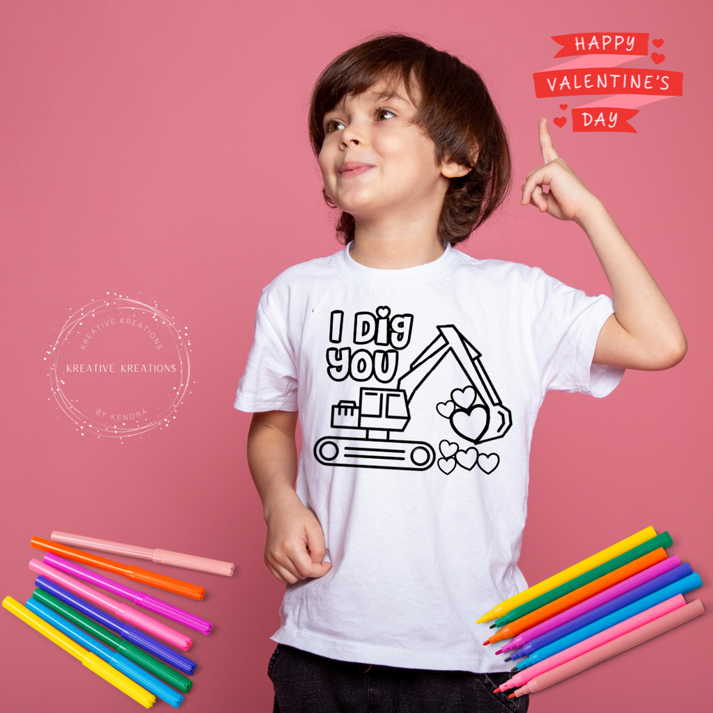 Valentine’s Day Coloring Tee