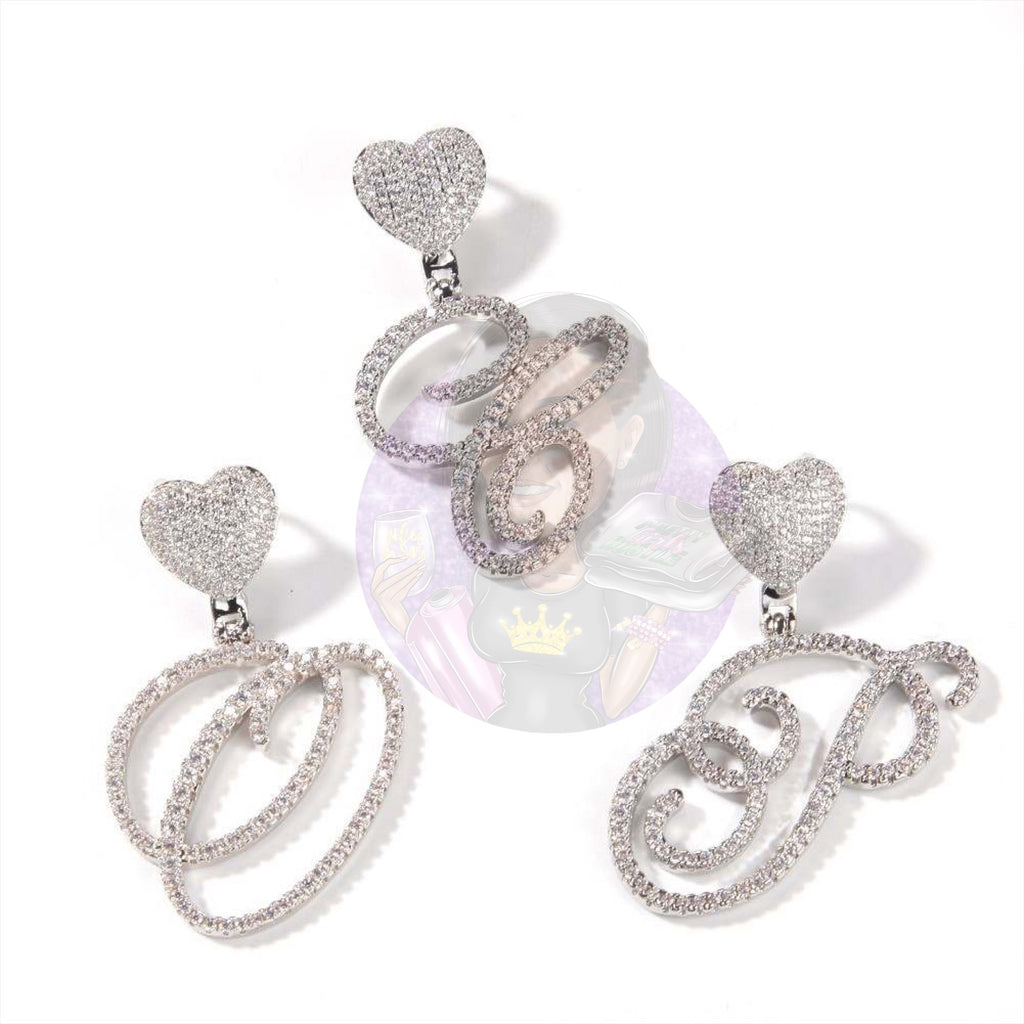 Heart Initial Necklaces