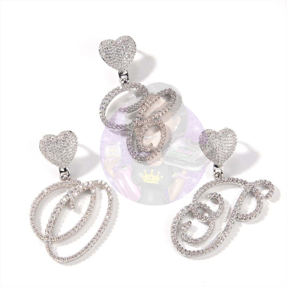Heart Initial Necklaces