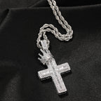 Crown & Cross Bling Necklace