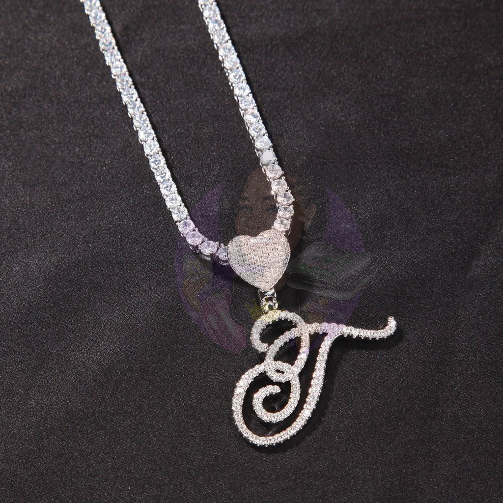 Heart Initial Necklaces